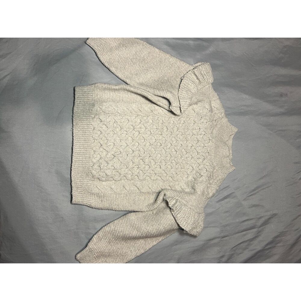 Old Navy Girls Beige Pullover Cable Knit Sweater 3T